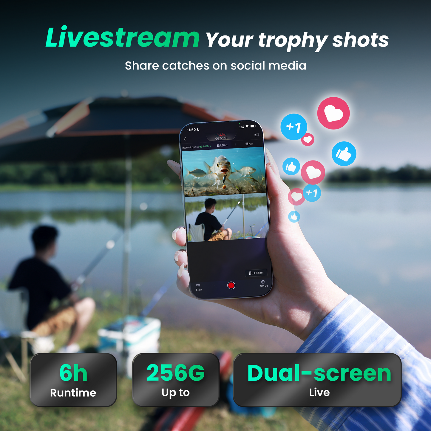 Chasing CanFish CF1 2025 Plus Live Underwater Fishing Camera
